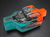 UK-Body "JC P2" Orange Fluo/Gun Métal/Turquoise for MUGEN MBX8R WS-LINE