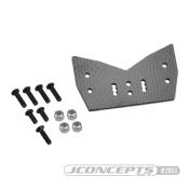 UK-F2 Truggy Body Mount Adaptor, Carbon Fiber - 8ight-XT J-CONCEPTS