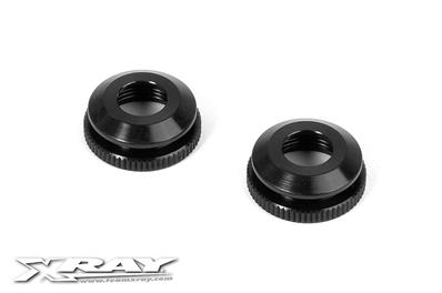 UK-Alu shock body nut for shock boot (2) X-RAY