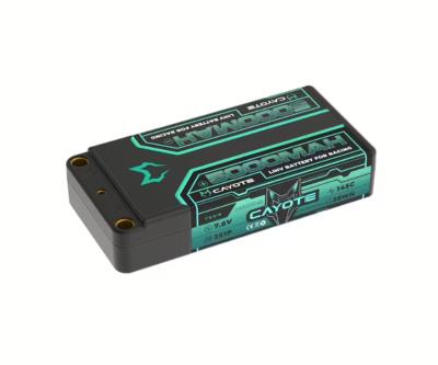 UK-Lipo Battery 5000 mAh 2S Shorty 7.6V 145C CAYOTE RACING