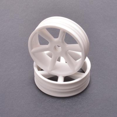UK-JC 6 Spoke 2.2 2WD Front White Wheel Cougar 2K (pr) CORE RC