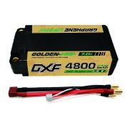 UK-Lipo Batterie 2S 7.6V 4800mAh 140C Gold-NGP 5mm with DEAN cable DXF