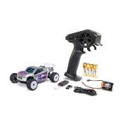 UK-1/28 Micro-T 2S 2WD RTR Race Buggy (Battery & Charger Included), Silver LOSI