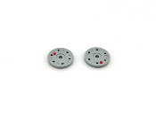 UK-BBS Precision Plastic Shock Piston (1.4X6Holes) (RD) (2PC) SWORKZ