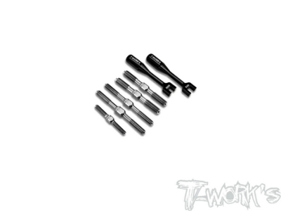 UK-64 Titanium Turnbuckle Set ( For Team Associated RC8 B4 ) T-WORK'S