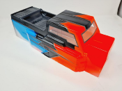 UK-BODYWORK ET48 2.0 RED/GUN METAL/BLUE PAINTED FOR ET48 2.0 TEKNO-RC