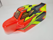 UK-S15 body painted neon red/neon yellow/grey for TEKNO EB48 2.0 J-CONCEPTS