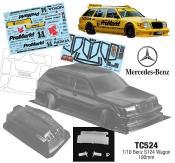 UK-1/10 Carrosserie Mercedes S124 WAGON PROMARKT 190mm (UNPAINTED) TEAM C
