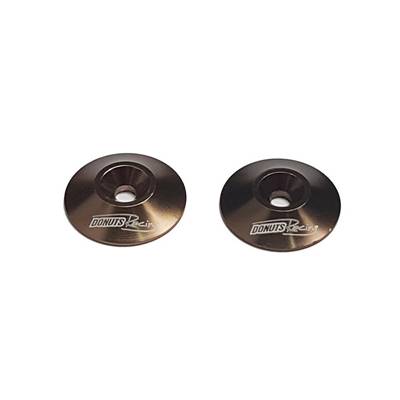 UK-Wing Washer gun metal (2) DONUTS RACING