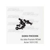 UK-M3x8 Countersunk Screw Steel 10.9 (10) DONUTS RACING