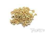 UK-Gold Plated Steel Screw Set 159pcs.(TEKNO ET48.3) T-WORK'S