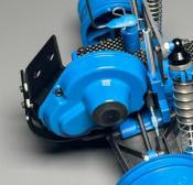 UK-Gear cover BLUE for 10/10T, black gear diff competible FAN RC