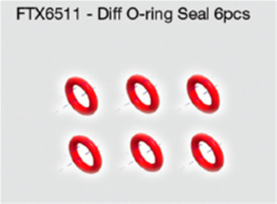 UK-Vantage/Carnage/Outlaw/Banzai/Zorro Diff O-ring Seal 6pcs FTX