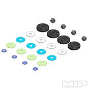 UK-Bypass1™ Pistons, 6-Hole Set, 16mm, SWorkz S35 / S35-T 1/8th MIP