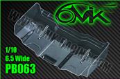 UK-Rear lexan wing Wide 6.5" 1/10e buggy (2) 6-MIK