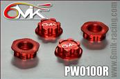 UK-Acorn wheel nuts RED (4) 6-MIK