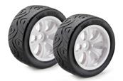 UK-Wheel Set LP Truggy “Street” white 1:8 (2) ABSIMA