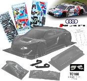 UK-1/10 Carrosserie AUDI R8 GT3 "VALVOLINE" 190mm (clear) TEAM C