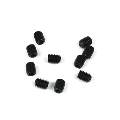 UK-M3x4mm Set Screws (black, 10pcs) TEKNO-RC