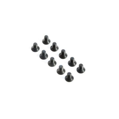 UK-Flat Head Screws, M4x8mm (10) TLR LOSI