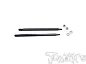 UK-DLC coated Rear Shock Shaft 69.2mm ( SWORKZ S35.4 ) 2pcs. T-WORK'S