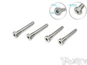 UK-64 Titanium Screw Type Shock Pin Set ( For Mugen MBX8/8T/8ECO/7/7T/7ECO/ MBX8R ) LT 2pcs. RT 2pcs. T-WORK'S
