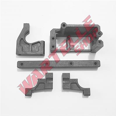 UK-Steering Servo Mount/Center Diff Mount Plastic Parts S-354E SWORKZ