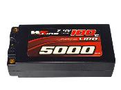 UK-Accu Lipo shorty 5000 100c 2s 7.4v (prise PK de 5mm) 2S2P WS-LINE