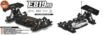Spare parts and options 1/8th TT HB racing D/E-819 & D/E-819RS