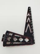 UK-Camber bracket -10°/+5° Aluminum Red and Black- WS-LINE