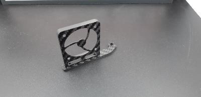 UK-Carbon fan support 40x40mm for Losi 8XE 2.0 WS-LINE