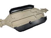 UK-Machined Carbon Chassis Protection Flaps + 3D for X-TREM type bodywork for EB48 2.X WS-LINE