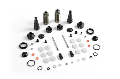 UK-XB8 Front Shock Absorbers + Boots Complete Set (2) X-RAY