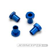UK-RC10B7 Aluminum Caster Hat Bushings, 4pc Blue JCONCEPTS