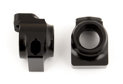 UK-B64 FT Aluminum Rear Hubs, black TEAM-ASSOCIATED