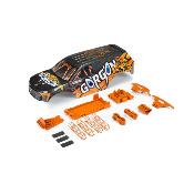 UK-GORGON painted decaled trimmed Body Set (orange) ARRMA