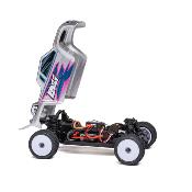 UK-1/28 Micro-T 2S 2WD RTR Race Buggy (Battery & Charger Included), Silver LOSI