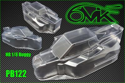 UK-Body Lexan "RADIKAL" for HB 819/D8 (unpainted) 6-MIK