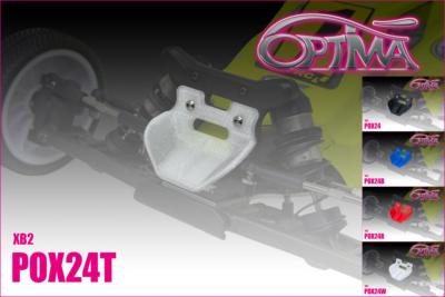 UK-Front Wing semi rigid for XRAY XB2 Clear OPTIMA