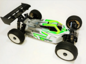 UK-A2.1 Tactic body (clear) w/front wing for Tekno EB48 2.0 and 2.1 buggies LEADFINGER RACING