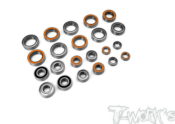 UK-Precision Ball Bearing Set ( For Xray XB4'22-D ) 22pcs. T-WORK'S
