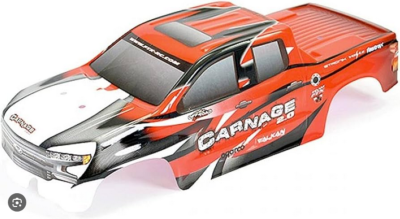 UK-Carnage 2 Red Printed Bodyshell FTX