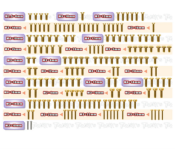 UK-Gold Plated Steel Screw Set 161pcs.( For Tekno EB48 2.2 )