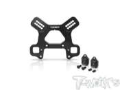 UK-Black Hard Coated 7075-T6 Alum.Front Shock Tower With Removable Spacer Insert Stand ( For Mugen MBX8R/8R ECO ) T-WORK'S