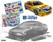 UK-1/10 Bodyshell PEUGEOT 406 BTCC  190mm (unpainted) TEAM C