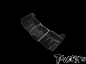 UK-1/10 Lexan Flat Rear Wing With Center Divider 7" Wide 2pcs. T-WORK'S