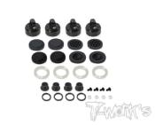 UK-Black Hard Coated 7075-T6 Alum Mult-adjust alternatives Shock Cap Shock Cap ( For TEKNO NB48 / EB48 2.2 ) T-WORKS