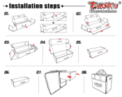 UK-Reinforced Plastic Drawer For Hauler Bags T-WORK'S