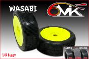 UK-Tires WASABI 1/8e glued on rims ULTRA (2) 6-MIK
