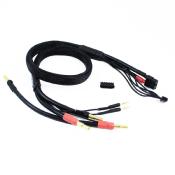 UK-2 x 2S CHARGE CABLE LEAD WITH XT60 - 4mm & 5mm BULLET CONNECTOR (60cm) ULTIMATE